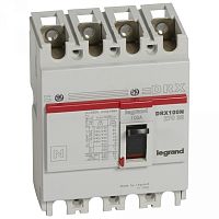 Автоматический выключатель DRX125 термомагнитный 100A 4П 20KA | код. 027038 |  Legrand 